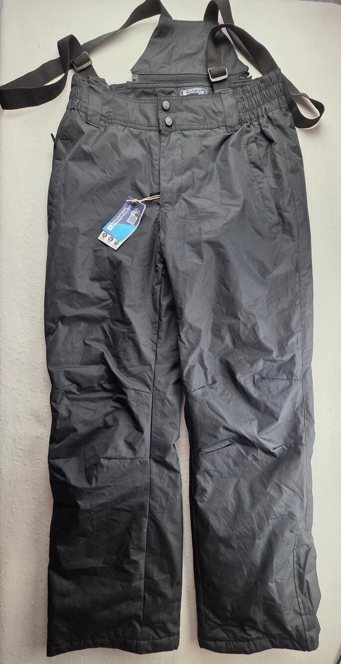 Mountain Warehouse Black Snow Bib Size Medium NWT